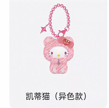 Miniso Sanrio Characters Gem Forest Animals Keychain | Hello Kitty My Melody Kuromi Cinnamoroll Pompompurin Pochacco - Collectable Toys Mystery Blind Box