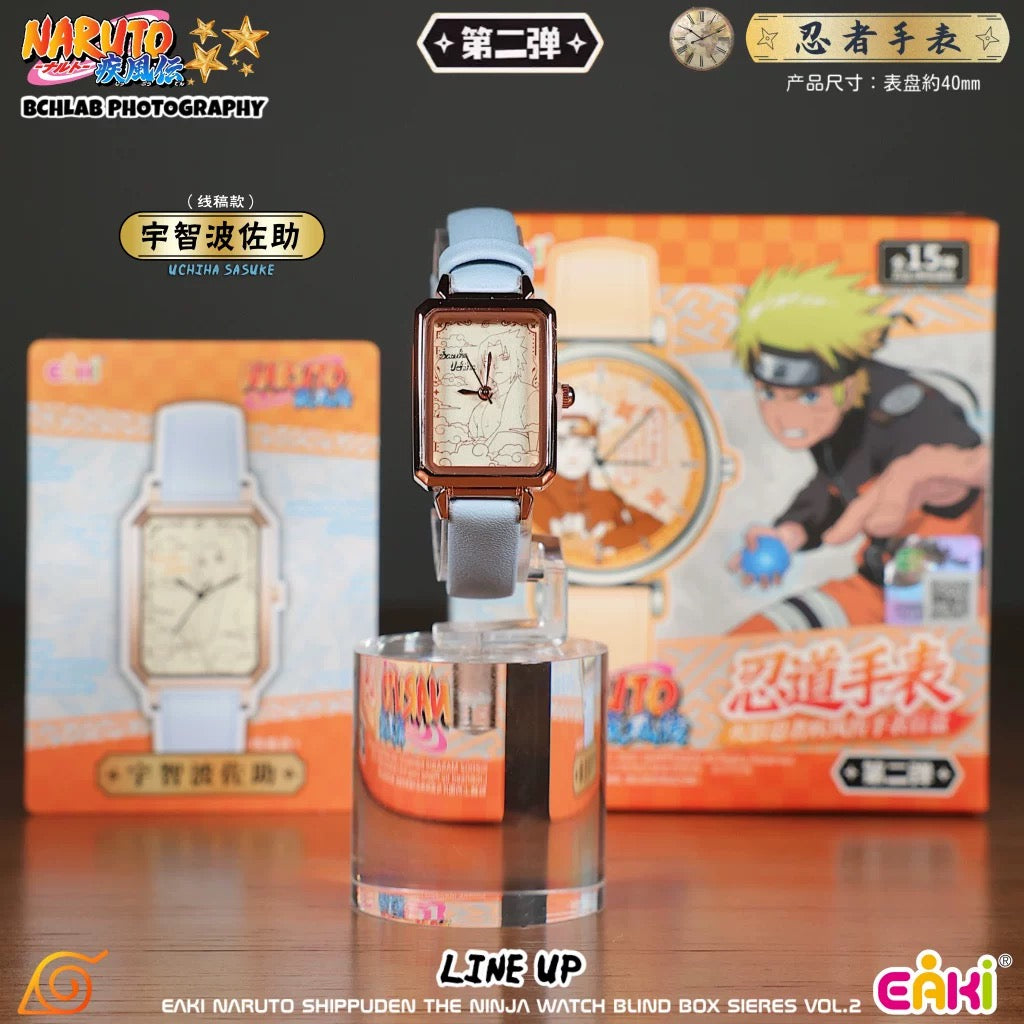 Eaki X Naruto Ninja Part 2 Watch Accessories Series | Naruto Shippuuden Naruto Sasuke Sakura Kakashi Gaara Neji Hinata Itachi Uchiha Madara Obito - Watch Collectable Toys Mystery Blind Box