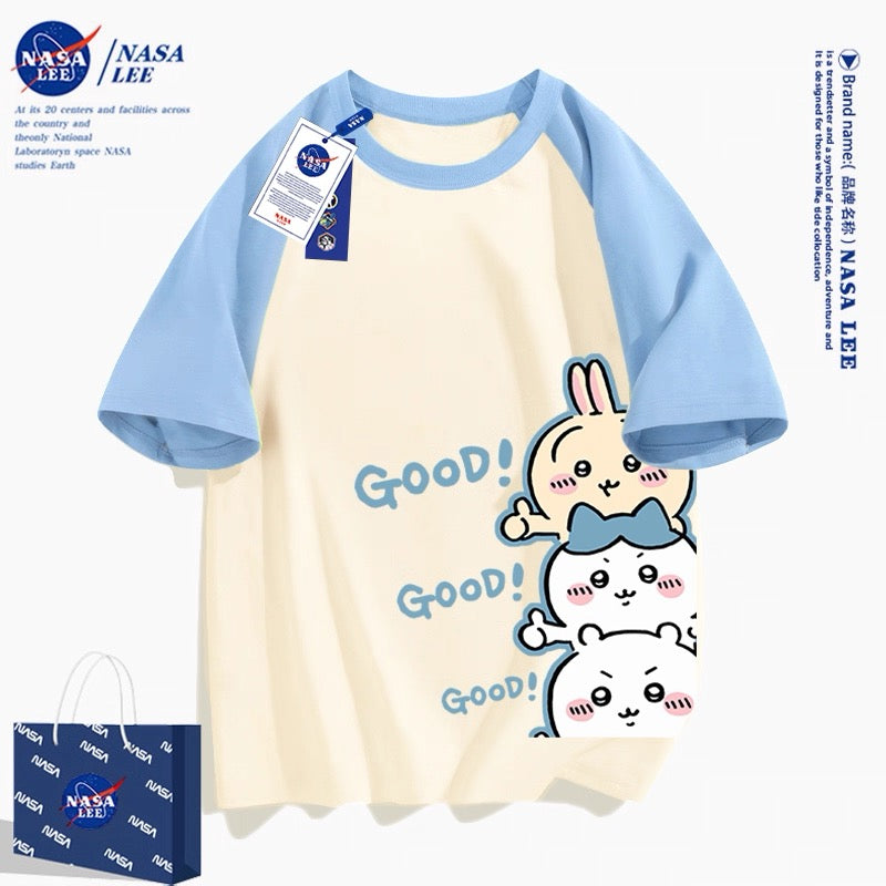 Japanese Cartoon ChiiKawa Casual Style T-Shirt Series | 3 Chiikawa Good! - Kawaii Fashion Items