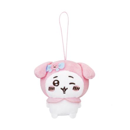 Japan Sanrio x ChiiKawa  | ChiiKawa Hachiware Usagi Momonga Kurimanju with Sanrio Characters - Mini Plush Doll keychain