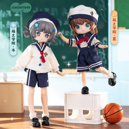 Simon Toys Cosplay Doll Outfits Set Uniform Version | Sailor Uniform Winter & Summer - Original Outfits 1/12 ob11 11cm BJD Doll Ball Joint Doll