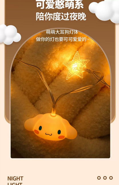 Sanrio Little LED Big Head with Stars Series Night Light | Kuromi Cinnamoroll - Room Decoration