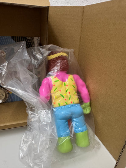Japan Artist Dehara | Fisherman Hot Pink Neon Version - 50pcs Limited Worldwide Sofubi Figure Soft Vinyl Rare