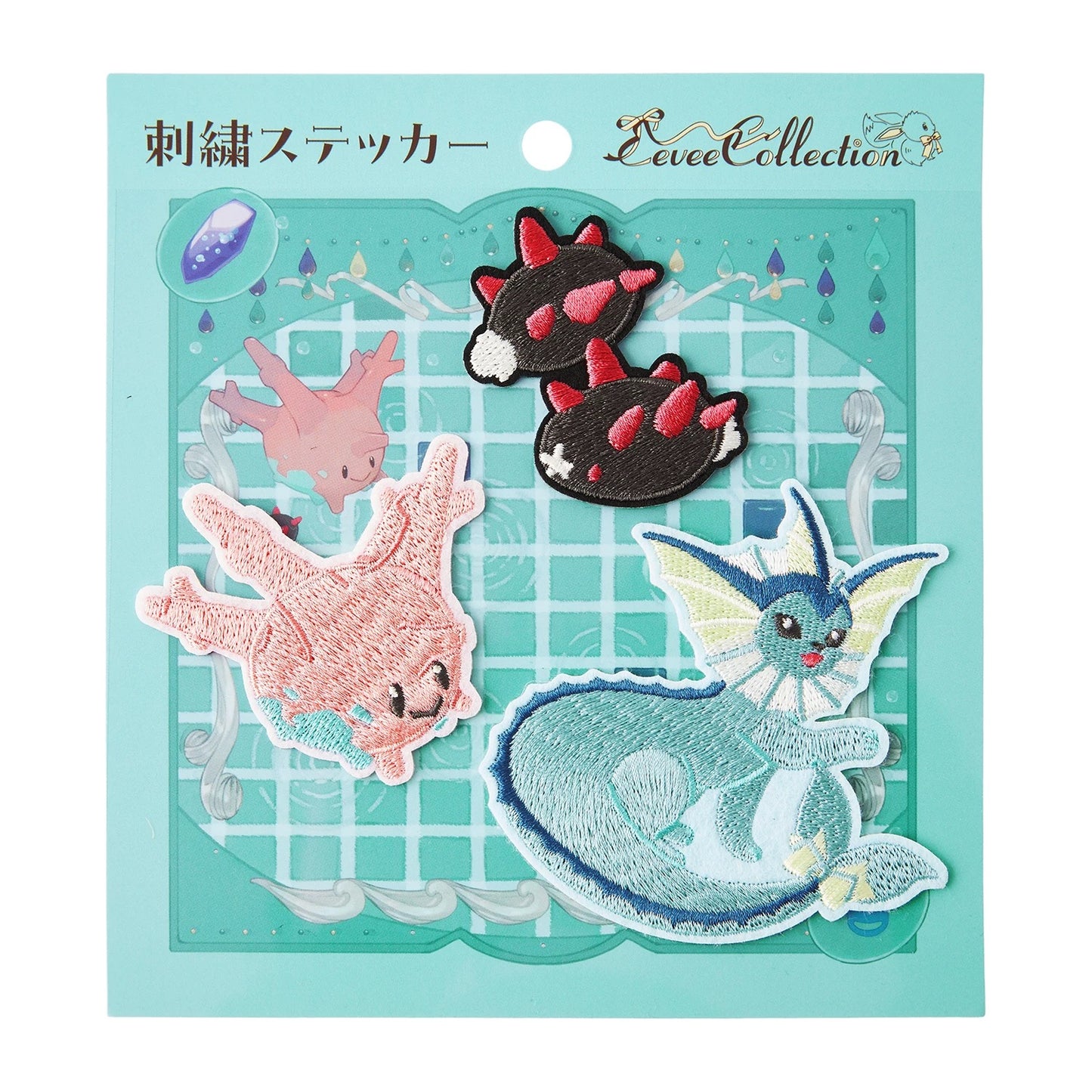 Japan Cartoon Pokemon Eevee Evolution Series Embroidery Sticker | Eevee Vaporeon Jolteon Flareon Espeon Umbreon Leafeon Glaceon Sylveon - Evolve Anime Collectable Kawaii Item