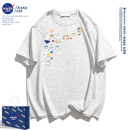 Japanese Cartoon ChiiKawa Casual Style T-Shirt Series | Chiikawa Hachiware Usagi Momonga Kurimanju Shisa Fun Drawing Style - Kawaii Fashion Items