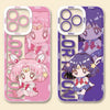 和風アニメ セーラー服少女 かわいいスタイル | セーラーサターン ちびムーン うさぎ - セーラームーン iPhoneケース PLUS SE2 11 12 13 14 15 16 16e 17 Pro 17e Promax 12mini 13mini