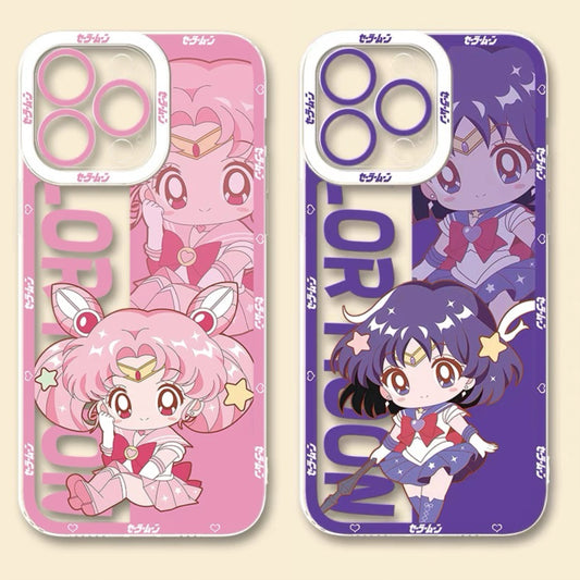 Japanese Cartoon Sailor Girl Cute Style | Sailor Saturn Chibi Moon Usagi - Sailormoon Phone Case Samsung Galaxy S26 S25 S24 S23 S22 S21 FE Ultra Edge