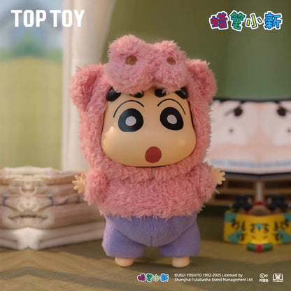 TopToy X Crayon Shin-chan Cosplay Party Part 1 Series Limited | ChocoBi Shiro Action Kamen Buriburi Elephant - Vinyl Face Plush Doll Figure Keychain Collectable Toys Mystery Blind Box - KawaiiGiftLand