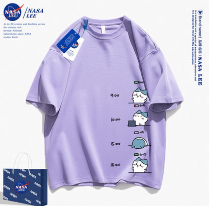 Japanese Cartoon ChiiKawa Casual Style T-Shirt Series | Hachiware Working Time - Kawaii Fashion Items