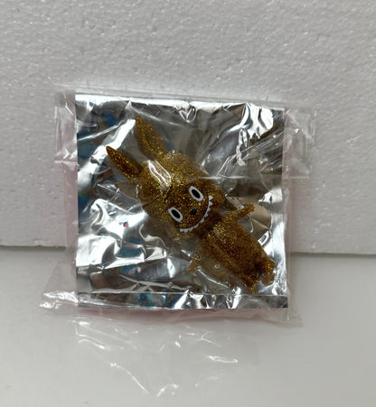 How2work The Little Monster Mini Figure Collection Series 2 | No.10 Labubu Gold - Retired Rare Toy Collection Mystery Blind Box