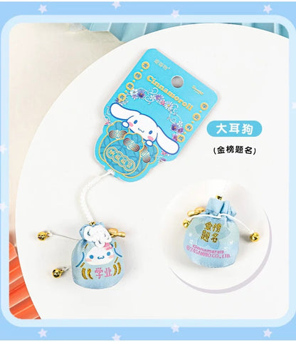 Sanrio Omamori Japan Style Lucky Blessing Bag | Hello Kitty My Melody Kuromi Cinnamoroll Pompompurin Pochacco Hangyodon - Kawaii Item