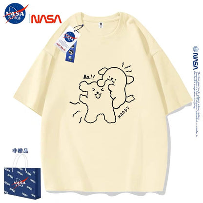 Cute Cartoon Doggie Maltese Puppy Style T-Shirt Series | Sweet Couple Part1 - Kawaii Fashion Items for Child & Adult Matching outfits for Parents and Children