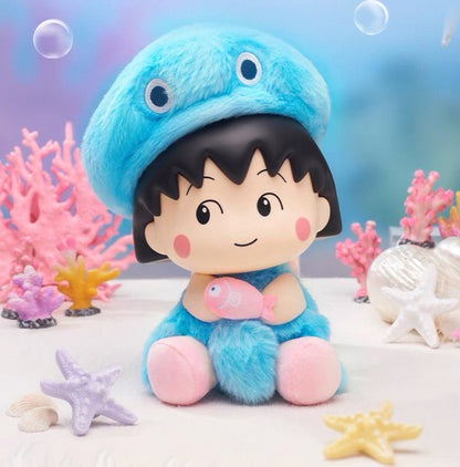 Chibi Maruko Chan Spring Lovely Day Part 1 Series Vinyl Plush Doll | Cherry Crab Cuttlefish Octopus Rabbit - Vinyl Face Plush Doll Figure Keychain Collectable Toys Mystery Blind Box KawaiiGiftLand