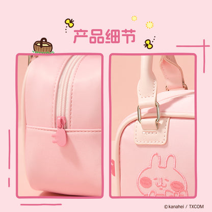 Kanahei X Miniso | Square Make Up Handbag Usagi Piske Pink Rabbit White Chicken - Kawaii Make Up Bag Item Decoration