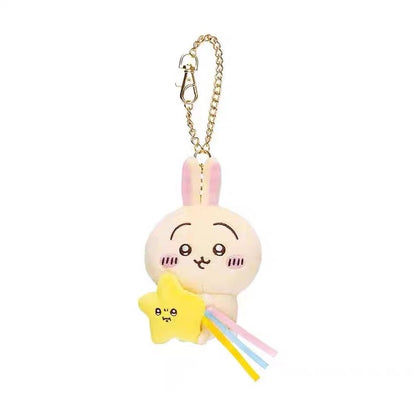 Japan ChiiKawa with Shooting Star | ChiiKawa Hachiware Usagi - Mini Plush Doll Keychain