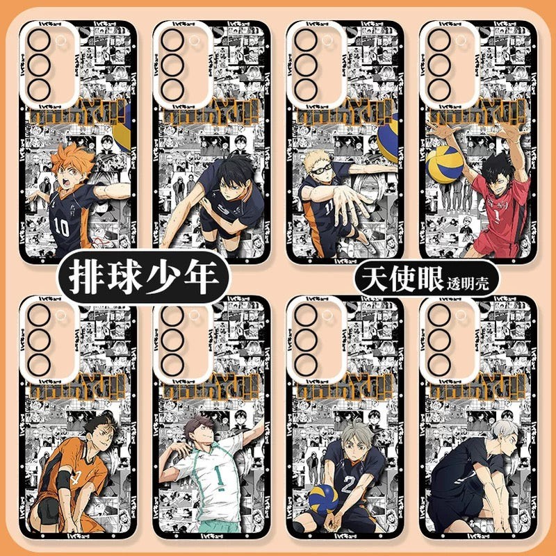 Japanese Anime Haikyu!! Comic with Anime Style | Hinata Tobio Kei Kuroo Nishinoya Oikawa Koushi Kita - Phone Case Samsung Galaxy S26 S25 S24 S23 S22 S21 FE Ultra Edge