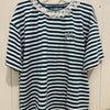 Japanese Fashion Cute Style Mori Series | Blue White Stripe wtih Plants Shirt - Kawaii Fashion Items