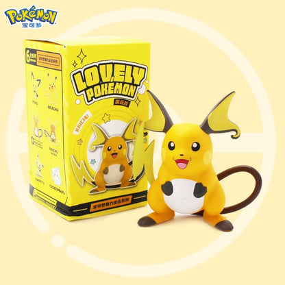 Japan Cartoon Pokemon Lovely Pokemon Series Part 1 | Pikachu Pichu Raichu Alolan Raichu Mimikyu Togedemaru - Figure Kawaii Decoration - KawaiiGiftLand