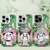 Japanese Cartoon Sanrio Become Panda Laser Case | Hello Kitty My Melody Kuromi Cinnamoroll Pompompurin Hangyodon 6 Styles - Phone Case Samsung Galaxy S26 S25 S24 S23 S22 S21 FE Ultra Edge