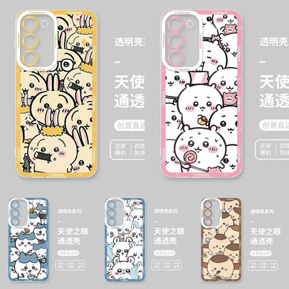 Japanese Cartoon Mofusand Full Sceen | Chiikawa Hachiware Usagi Momonga Kurimanju - Phone Case Samsung Galaxy S26 S25 S24 S23 S22 S21 FE Ultra Edge