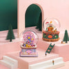Craft Kits Wooden Music Box | Merry Christmas & Christmas Pink Deer - DIY Handmade Mini World Miniature Gift
