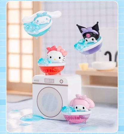 Sanrio Characters Sweet Bathing Time with Blister Mini Series | Hello Kitty Kuromi Cinnamoroll Pompompurin Pochacco Hangyodon - Kawaii Collectable Toys Toy Collection