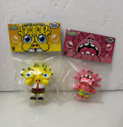 Japan Artist GRAPE BRAIN | Hell's Cat & Macaroni Sponge & Patrick Original Version - Sofubi Figure Soft Vinyl Rare