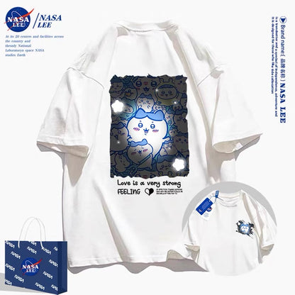 Japanese Cartoon ChiiKawa Casual Style T-Shirt Series | Hachiware Light - Kawaii Fashion Items