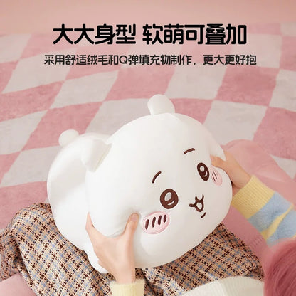 ChiiKawa X Miniso | ChiiKawa Hachiware Usagi Giant Laying Down Doll - Kawaii Doll Plush Cute Doll Decoration