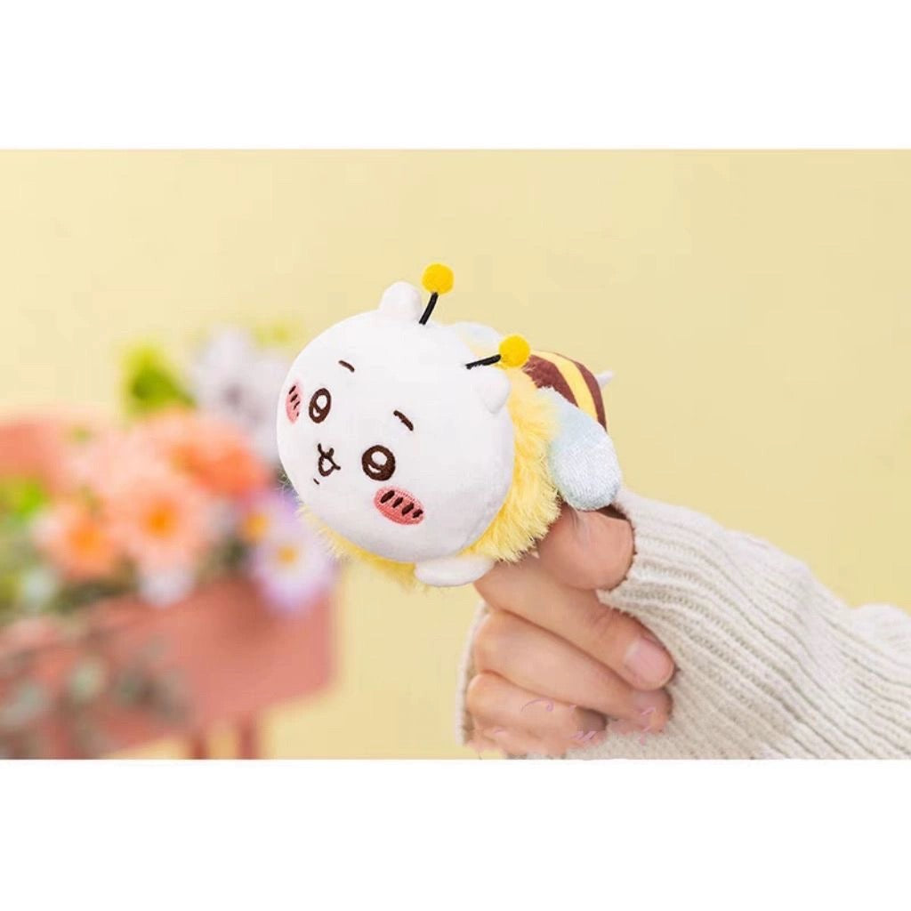 Japan ChiiKawa Spring Garden Series | Lovely Bee ChiiKawa Hachiware Usagi - Mini Plush Doll keychain