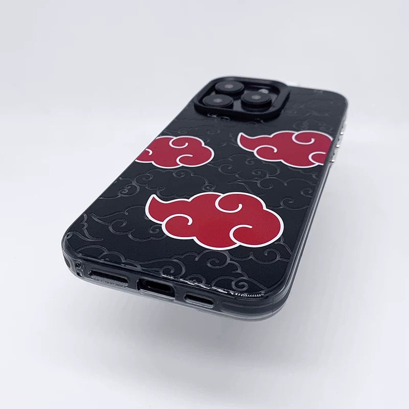 Japanese Anime Naruto Ninja | Laser Itachi Icon - iPhone Case 7 8 PLUS XS XR X 11 12 13 14 15 16 Pro Promax SE3 SE2 KawaiiGiftLand