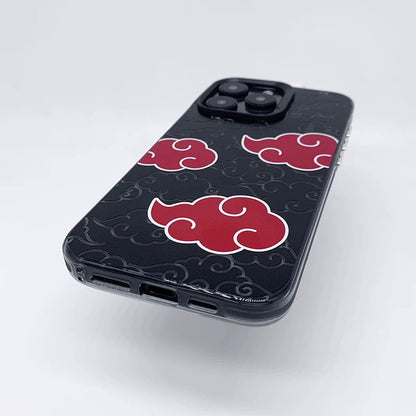 Japanese Anime Naruto Ninja | Laser Itachi Icon - iPhone Case 7 8 PLUS XS XR X 11 12 13 14 15 16 Pro Promax SE3 SE2 KawaiiGiftLand