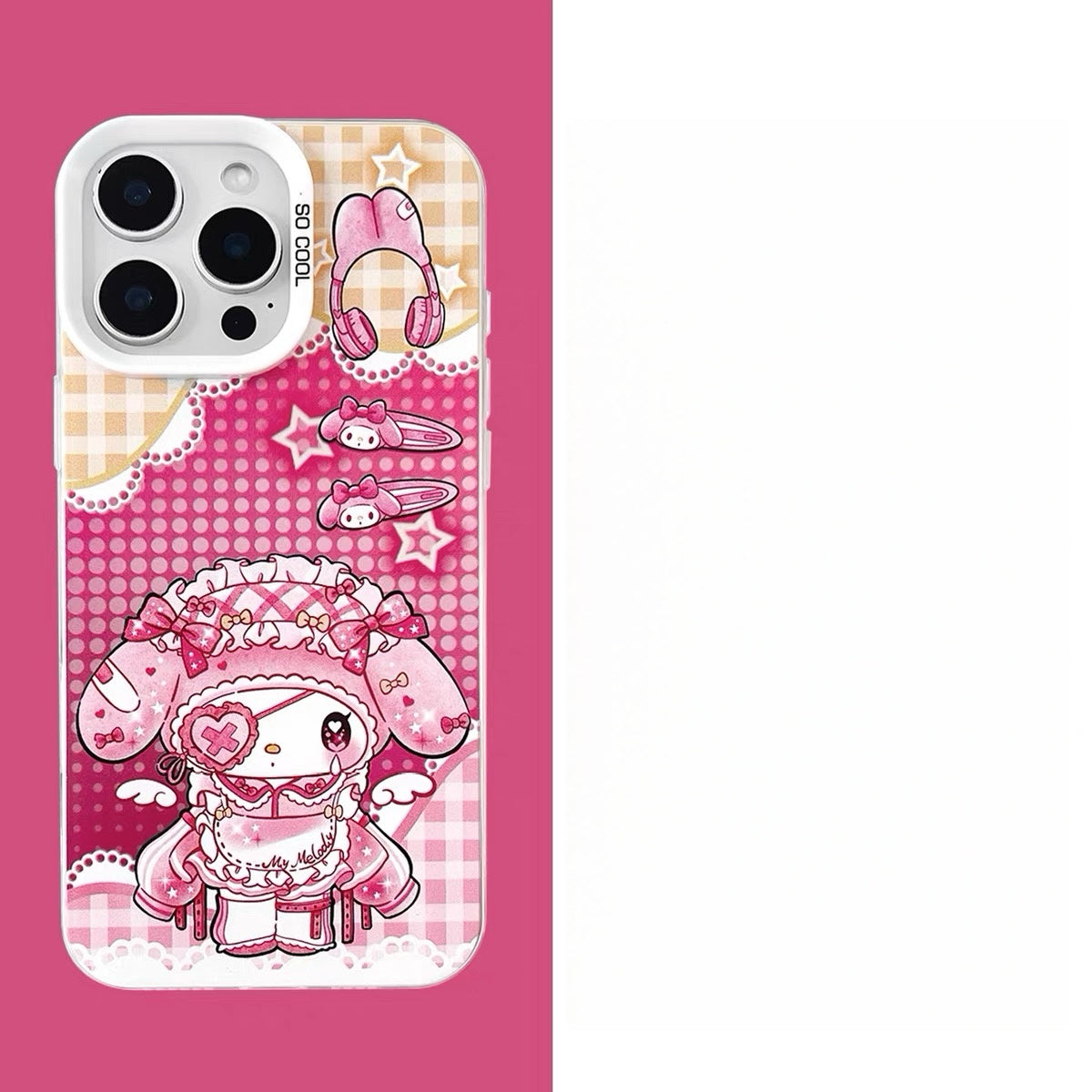 Japanese Cartoon Sanrio Digital Angel Laser Case | マイメロディ クロミ 4スタイル - iPhone ケース 11 12 13 14 15 16 16e 17 17e Pro Promax
