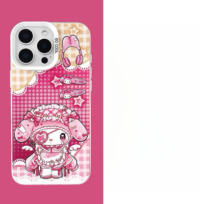 Japanese Cartoon Sanrio Digital Angel Laser Case | マイメロディ クロミ 4スタイル - iPhone ケース 11 12 13 14 15 16 16e 17 17e Pro Promax