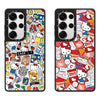 可愛い漫画 ハローキティ猫 | スーパーマーケット & カップ麺 - スマホケース Samsung Galaxy S25 S24 S23 Ultra
