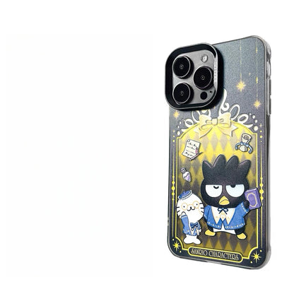 Japanese Cartoon Sanrio Magical Book Laser Case | Hello Kitty My Melody Kuromi Hangyodon Bad Badtz Maru Wish Me Mell 6 Styles - iPhone Case 11 12 13 14 15 16 16e 17 17e Pro Promax