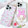 Japanese Cartoon My Melody |  Eating Foods - iPhone Case 12 13 14 15 Pro Promax