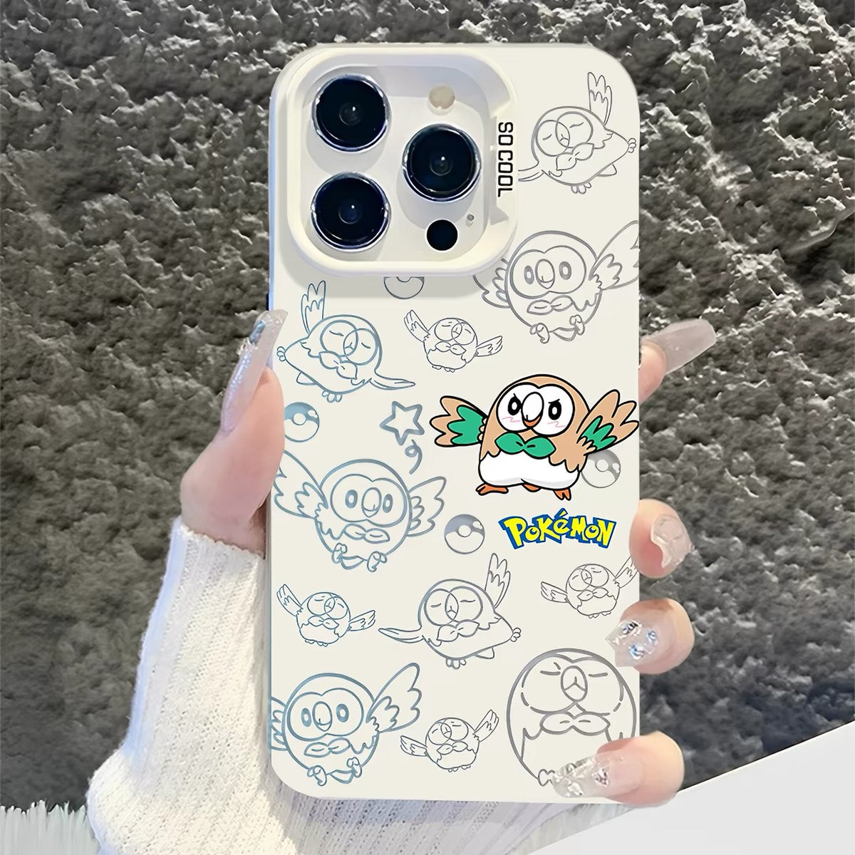 Japanese Cartoon Pokemon Matt & Silver Case Part2 | Psyduck Snorlax Gengar Piplup Rowlet Jirachi 6 Styles - Phone Case Samsung Galaxy S26 S25 S24 S23 S22 S21 FE Ultra Edge