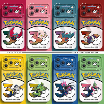 Japanese Cartoon Pokemon Silicone Case Pokemon 30 Anniversary Version Part29 | Roaring Moon Scream Tail Flutter Mane Great Tusk Iron Hands Iron Thorns Iron Jugulis Iron Valiant 8 Styles - iPhone Case PLUS SE2 XS XR X 11 12 13 14 15 16 16e 17 17e Pro Promax 12mini 13mini