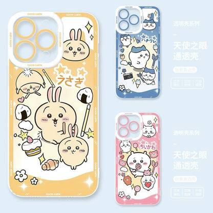 Japanese Cartoon Chiikawa Kawaii Sweets Daily | Chiikawa Hachiware Usagi - iPhone Case PLUS SE2 XS XR X 11 12 13 14 15 16 16e 17 17e Pro Promax 12mini 13mini