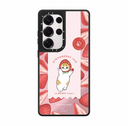 Cute Cartoon Mofusand | Strawberry Cat & Cosplay - Phone Case Samsung Galaxy S25 S24 S23 Ultra KawaiiGiftLand