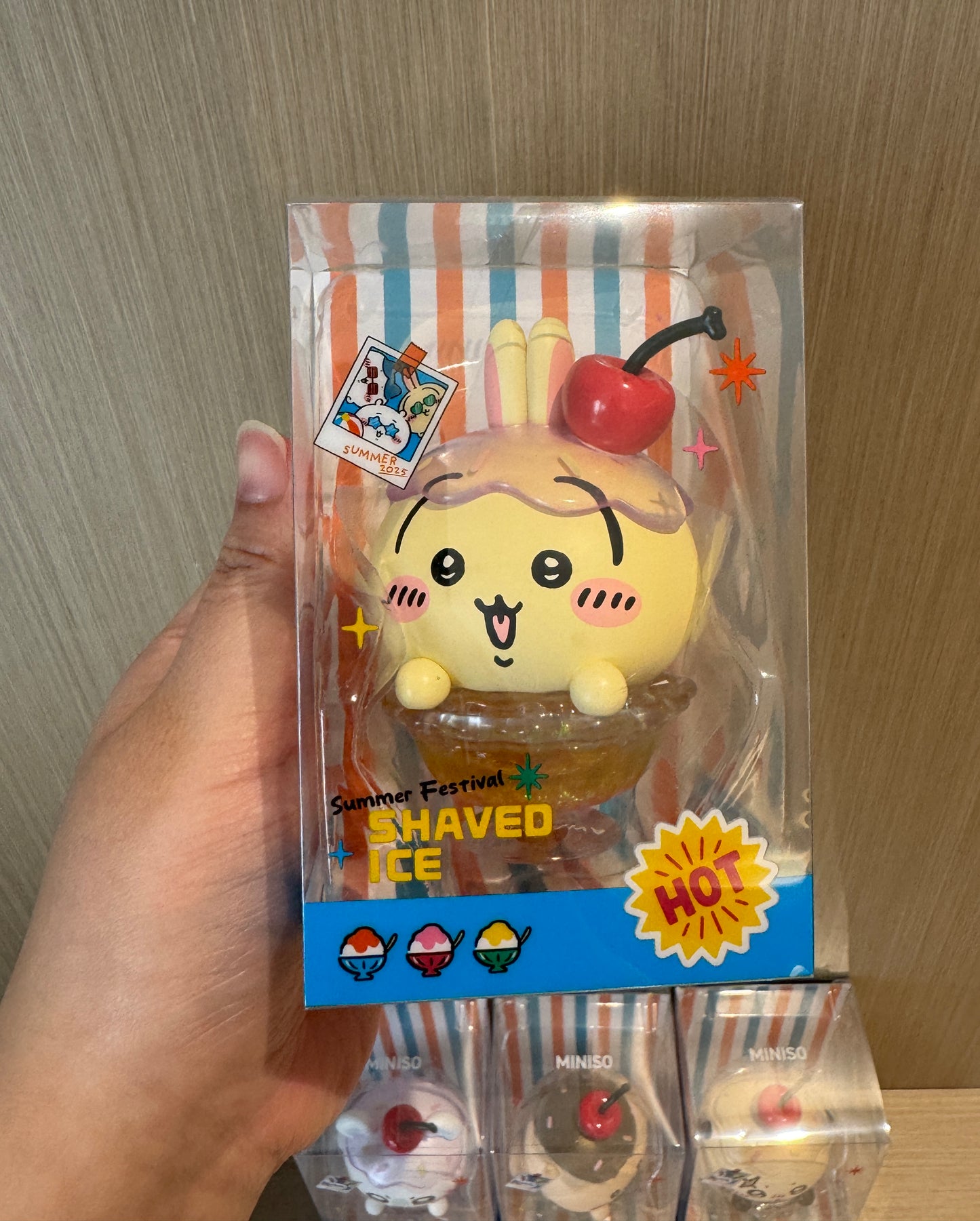 ChiiKawa X Miniso Hot Summer Series | ChiiKawa Hachiware Usagi Momonga Kurimanju Rakko In Dessert Cup Cute Plastic Doll - Kawaii Items Room Decoration Doll