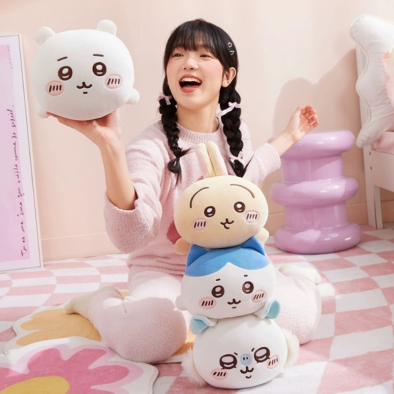 ChiiKawa X Miniso | ChiiKawa Hachiware Usagi Momonga Lying Down - 25cm Plush Doll Kawaii items Room Decoration doll