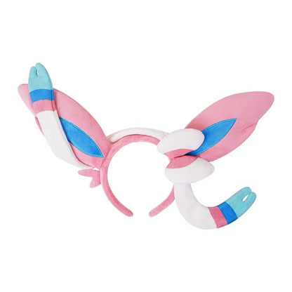 Japan Cartoon Pokemon Eevee Evolution Series Cute Headband | Eevee Vaporeon Jolteon Flareon Espeon Umbreon Leafeon Glaceon Sylveon - Evolve Anime Collectable Kawaii Makeup Facial Hairband