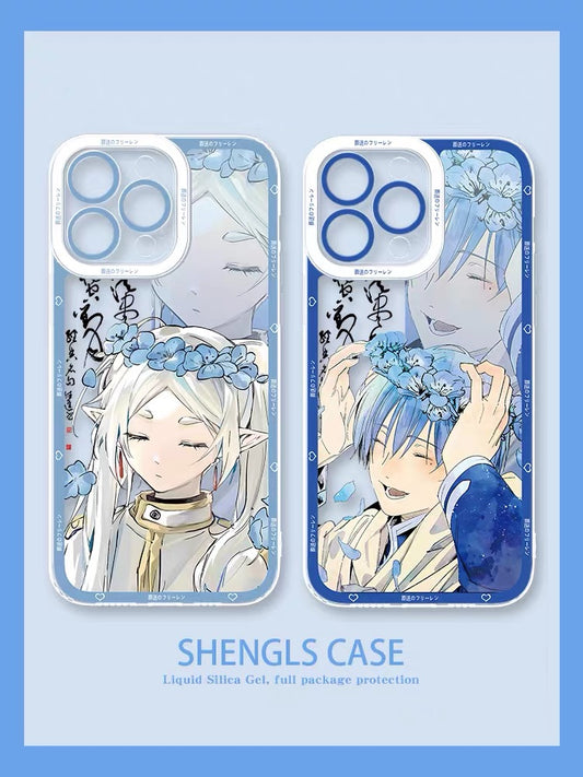Japanese Anime FRIEREN Couple Style | Frieren Himmel - iPhone Case PLUS SE2 XS XR X 11 12 13 14 15 16 16e 17 17e Pro Promax 12mini 13mini