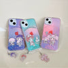 Japan Cartoon Sailor Moon x Sanrio with Phone Strap | Laser Sailor Girl X My Melody Piano Marron Cream - iPhone Case Phone Case  PLUS SE2 11 12 13 14 15 16 16e 17 17e Pro Promax 12mini 13mini