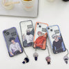 Japanese Anime Jujutsu Kaisen Clean Phone Case with Strap | Satoru Yuji Megumi Inumaki Toge - iPhone Case PLUS SE2 XS XR X 11 12 13 14 15 16 16e 17 17e Pro Promax 12mini 13mini