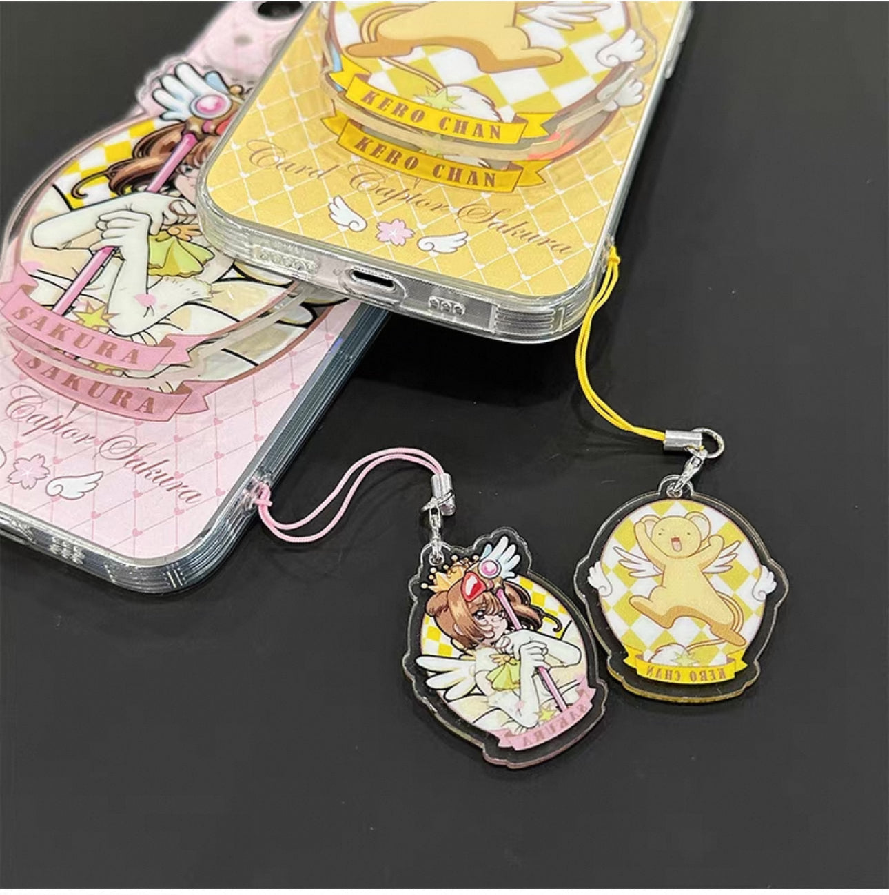 Japanese Cartoon Cardcaptor Sakura | Sakura & Kero Chan - iPhone Case 7 8 PLUS SE2 XS XR X 11 12 13 14 15 16 Pro Promax 12mini 13mini KawaiiGiftLand