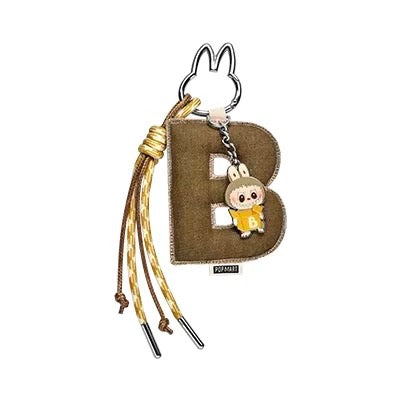 Popmart The Monster Pin For Love Series Limited Edition | Letter Pendant A-M with Pins Keychain - 10cm Kasing Lung Zimomo Labubu Toy Collection
