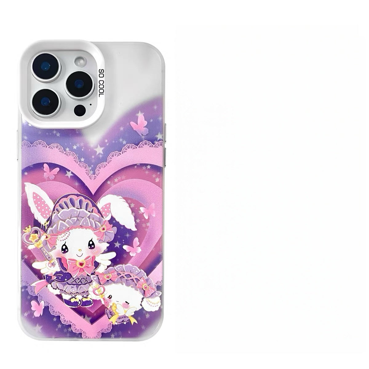 Japanese Cartoon Sanrio Magic Girl Lolita Laser Case | My Melody Kuromi Wish Me Mell & Cogimyun 3 Styles - iPhone Case 11 12 13 14 15 16 16e 17 17e 18 Pro Promax
